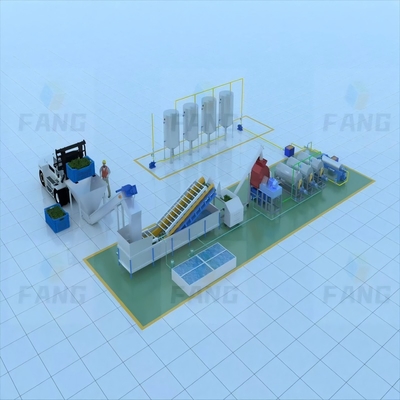 Commercial 5TPH Olive & Avocado Oil Pressing Production Line - Automatic Centrifuge System